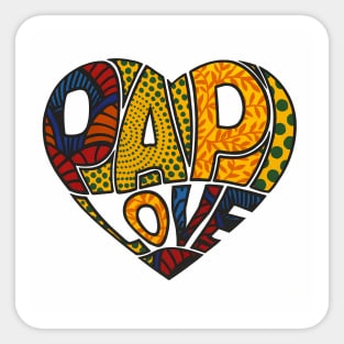 Ankara Patterned Popi LOVE Sticker